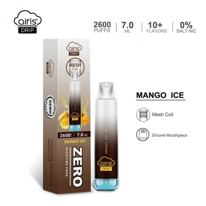 Airis Drip 2600 ZERO (безникотиновые) Манго на льду