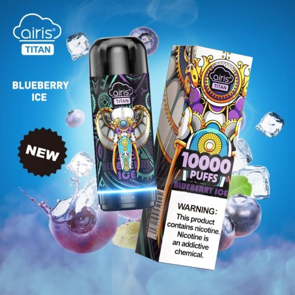 Airis Titan 10 000 Затяжек Черника на льду