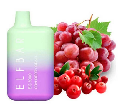 Elf Bar BC 3000 Затяжек - (Эльф Бар БЦ 3к тяг) Клюква Виноград