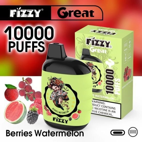 Fizzy 10000 Затяжек Ягоды Арбуз