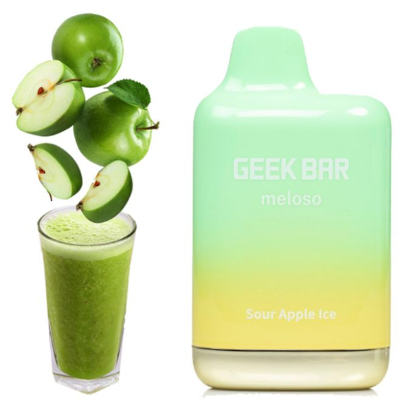 Geek Bar Meloso Max 9000 Кислое Яблоко Лёд 5%
