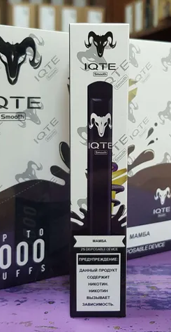 IQTE Smooth Mamba (Драгонфрут-клубника) 1000 затяжек 20мг Hard (2% Hard)