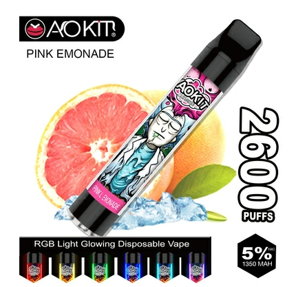 Одноразка Aokit Lux 2600 Затяжек Грейпфрут