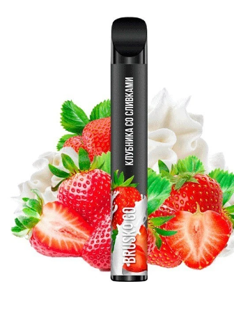 Одноразка Brusko Go Strawberry Cream (Клубника Сливки) 800
