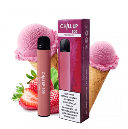 Одноразка Chill Up 1500 Затяжек Клубничное мороженное