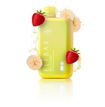 Одноразка Elf Bar BC 10000 затяжек Strawberry Banana (Банан Клубника)