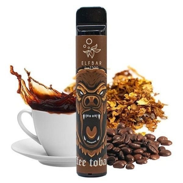 Одноразка Elf Bar Lux Coffee Tobacco 1500 - (Эльф Бар Люкс 1.5к тяг) Кофе Табак