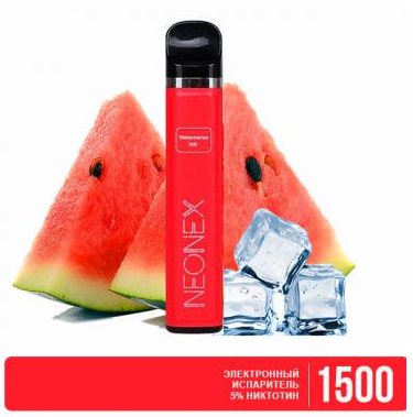 Одноразка Neonex 1500 Затяжек - Арбуз лед
