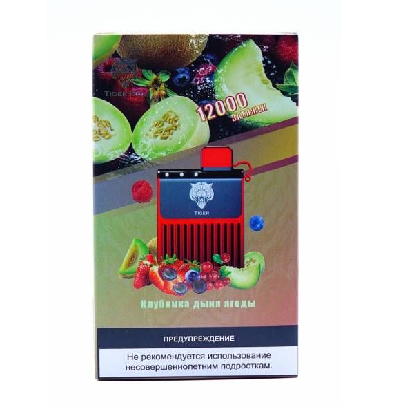 Одноразка TIGER BOX 12000 затяжек Микс Ягод