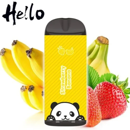 Одноразки Hello Клубника Банан (Strawberry Banana) - 1000 тяг