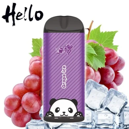 Одноразки Hello Ледяной Виноград (Grape Ice) - 1000 тяг