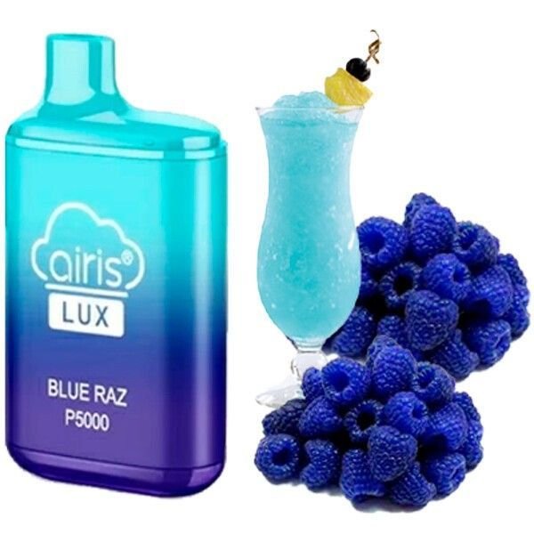 Одноразовая электронная сигарета Airis Lux Blue Raz (Блу Разз) (P5000 Затяжек)
