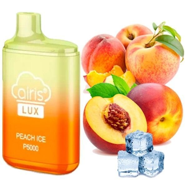 Одноразовая электронная сигарета Airis Lux Peach Ice (Персик Лед) (P5000 Затяжек)