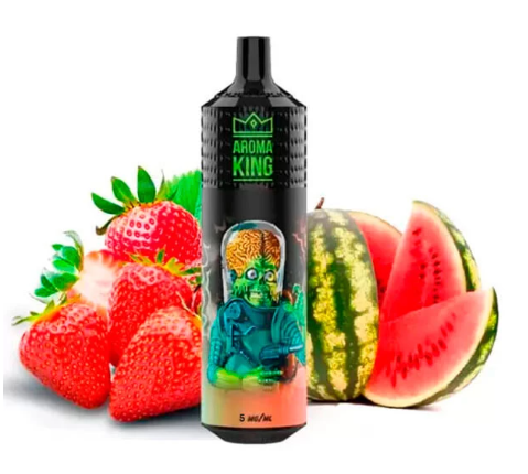 Одноразовая электронная сигарета Aroma King Арбуз Клубника 9000 Затяжек