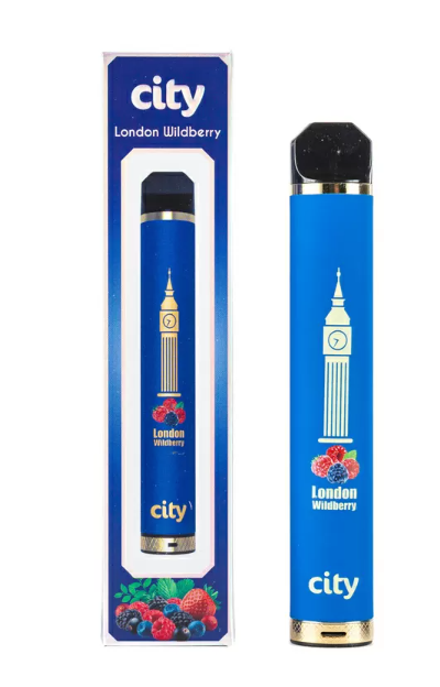 Одноразовая электронная сигарета City 1600 затяжек Лондон - Дикие ягоды