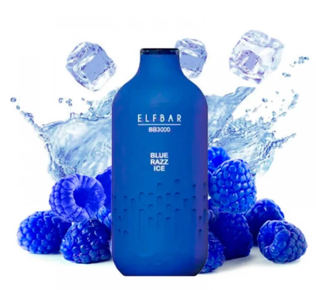 Одноразовая электронная сигарета Elf Bar BB Blue Razz Ice (Блу Разз Лед) (3000 Затяжек)