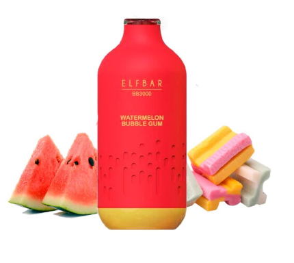Одноразовая электронная сигарета Elf Bar BB Watermelon Bubble Gum (Арбуз Сладкая Жвачка) (3000 Затяжек)