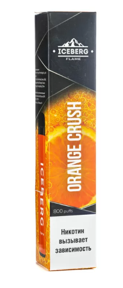 Одноразовая электронная сигарета ICEBERG Orange Soda 800 затяжек