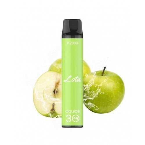 Одноразовая Электронная Сигарета Innobar Green Apple (Зелёное Яблоко) (2000 Затяжек)