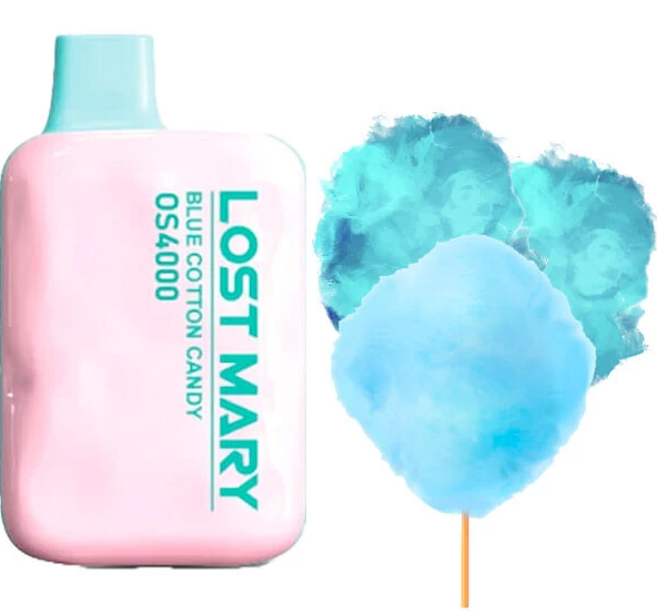 Одноразовая электронная сигарета Lost Mary 4000 Затяжек - Блу Сахарная Вата