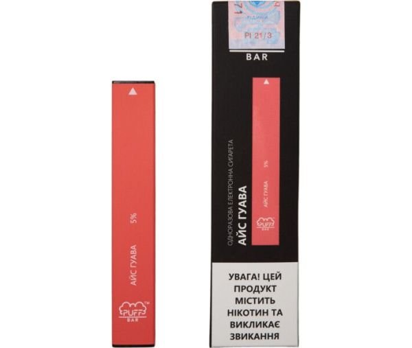 Одноразовая электронная сигарета Puff bar 200 Айс Гуава