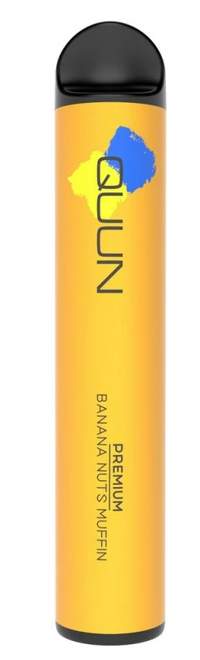 Одноразовая электронная сигарета QUUN Премиум 1500 5 мл Banana Nuts Muffin