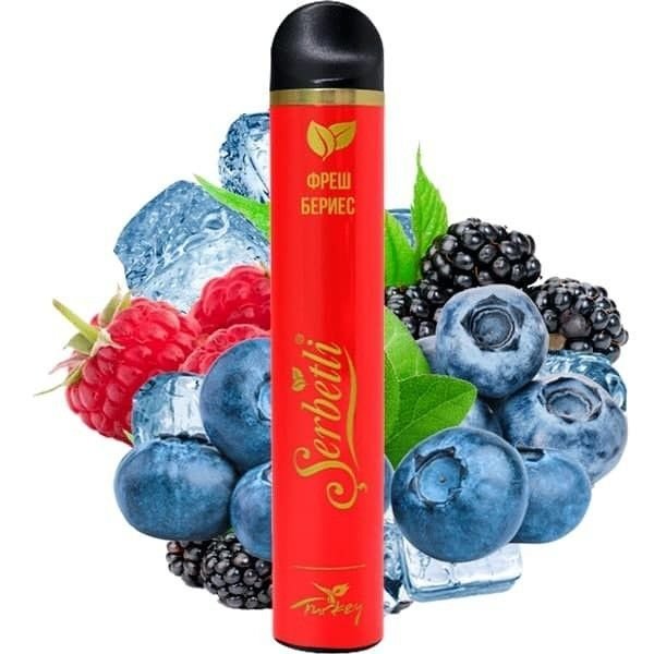 Одноразовая электронная сигарета Serbetli Fresh Berries (1200 Затяжек)