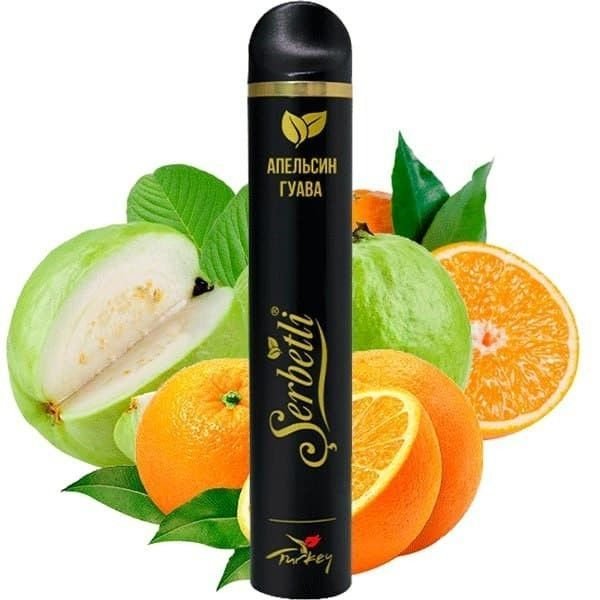 Одноразовая электронная сигарета Serbetli Orange Guava (Апельсин Гуава) (1200 Затяжек)