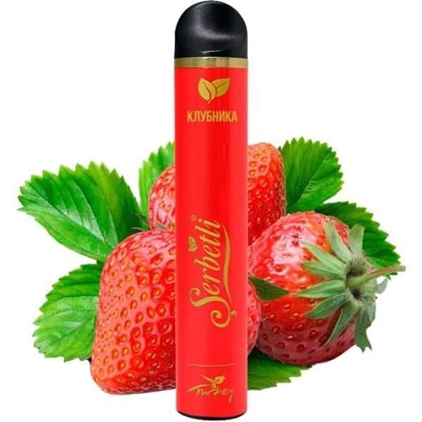Одноразовая электронная сигарета Serbetli Strawberry (Клубника) (1200 Затяжек)