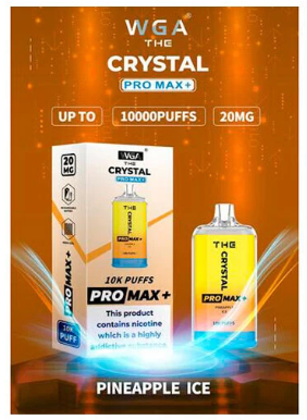 Одноразовая электронная сигарета Сrystal pro max Ананас лед 10000 затяжек