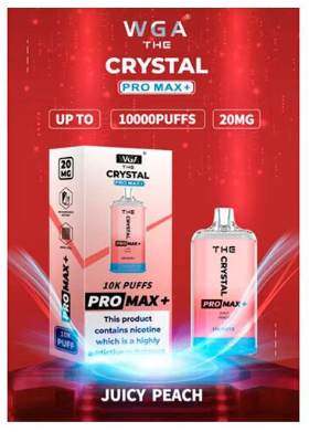 Одноразовая электронная сигарета Сrystal pro max Персик 10000 затяжек