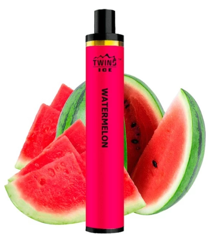 Одноразовая электронная сигарета Twins Ice Watermelon (Арбуз) (1500 Затяжек)