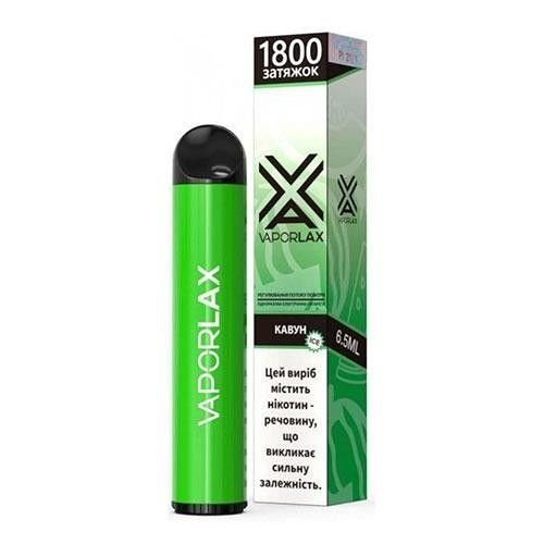 Одноразовая электронная сигарета VAPORLAX Акциз Watermelon (Арбуз)1800 puff