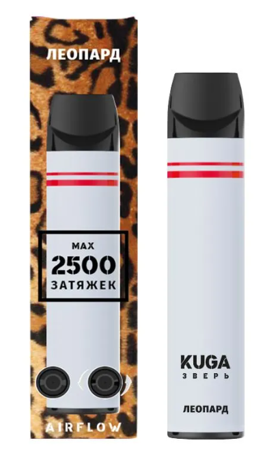 Одноразовая сигарета KUGA 2 % 2500 Watermelon Леопард