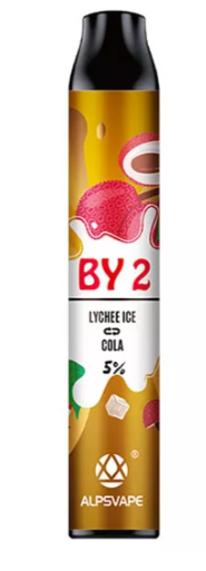 Одноразовый Pod Alpsvape BY2 2000 2 вкуса в 1 Lychee Ice Cola