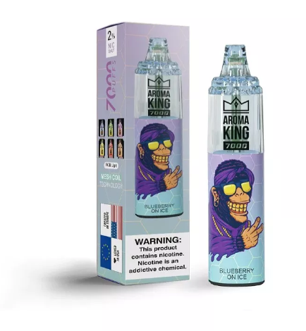 Одноразовый POD Aroma King Tornado 7000 650 mAh Blueberry on Ice 2% (Черника на льду)