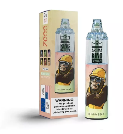 Одноразовый POD Aroma King Tornado 7000 650 mAh Gummy Bear 2% (Мармеладные мишки)