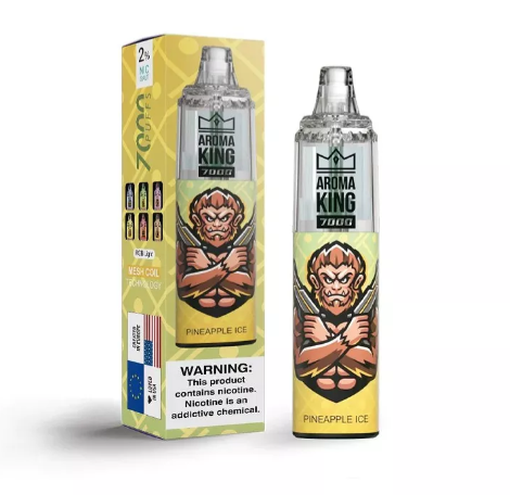 Одноразовый POD Aroma King Tornado 7000 650 mAh Pineapple Ice 2% (Ананас со льдом)