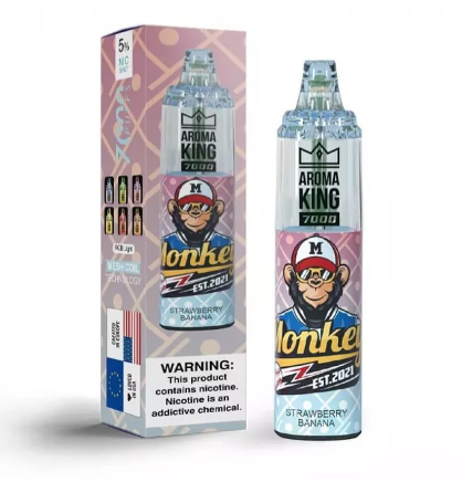 Одноразовый POD Aroma King Tornado 7000 650 mAh Strawberry Banana 2% (Клубника с бананом)