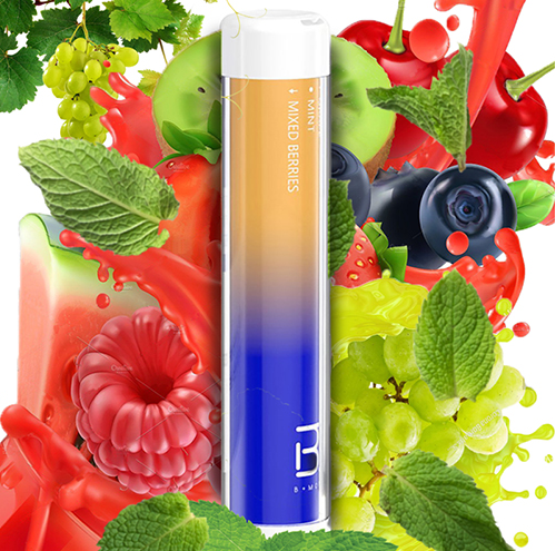 Одноразовый Pod BMOR PI+ 4000 (3 вкуса в 1) Grape - Mint - Mixed Berries 5%
