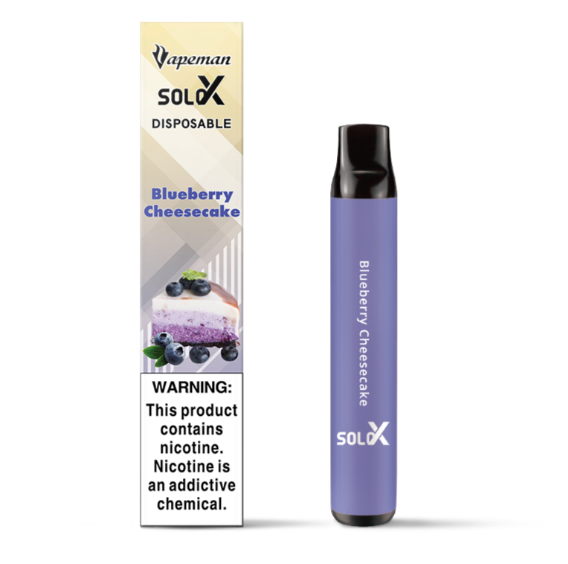Одноразовый Pod Vapeman SOLO X 1500 Черника Пирог