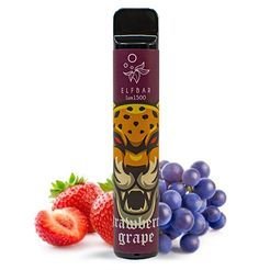Одноразка Pod Elf Bar 1500 Lux Disposable Device 850mAh Strawberry Grape 5% - (Эльф Бар Люкс 1.5к тяг) Клубника Виноград