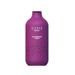 Одноразка Pod Elf Bar BB3000 Disposable Pod Device 650mAh Cranberry Soda 5% - (Эльф Бар ББ 3к тяг) Арбузный лед
