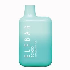 Одноразка Pod Elf Bar BC1600 Disposable Pod Device 850mAh Blueberry Ice - (Эльф Бар БЦ 1.6 тяг) Черничный лед