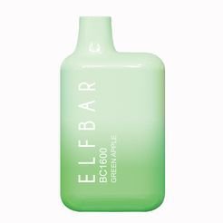 Одноразка Pod Elf Bar BC1600 Disposable Pod Device 850mAh Green Apple - (Эльф Бар БЦ 1.6 тяг) Зеленое яблоко
