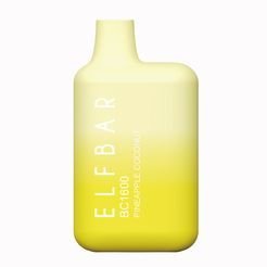 Одноразка Pod Elf Bar BC1600 Disposable Pod Device 850mAh Pineapple Coconut - (Эльф Бар БЦ 1.6 тяг) Ананас Кокос