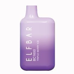 Одноразка Pod Elf Bar BC1600 Disposable Pod Device 850mAh Triple Berry Ice - (Эльф Бар БЦ 1.6 тяг) Тройной ягодный лед