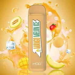 Одноразка Pod HQD Mega 1800 Mango Melon Ice 5% - (Ашкьюди Мега) Лед из манго и дыни