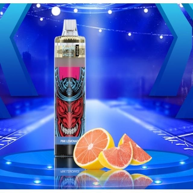 RandM Dazzle 7 500 Затяжек  (Дозаправляемые) Розовый лимонад