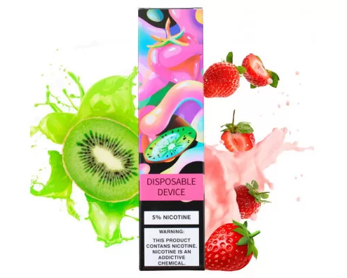 Одноразка Pod система ZeeZee 1500 Strawberry Kiwi 50 мг 850 мАч